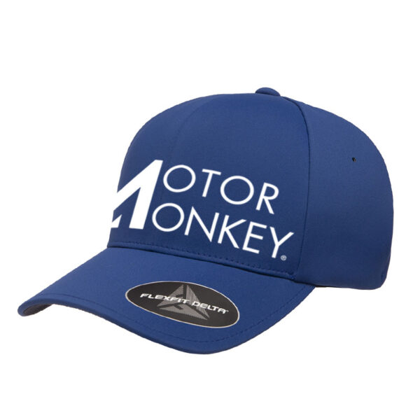 Motor Monkey FlexFit 180 Cap- royal blue